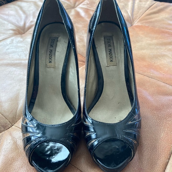 9.5 Steve Madden patent heels with leopard print - Picture 5 of 5